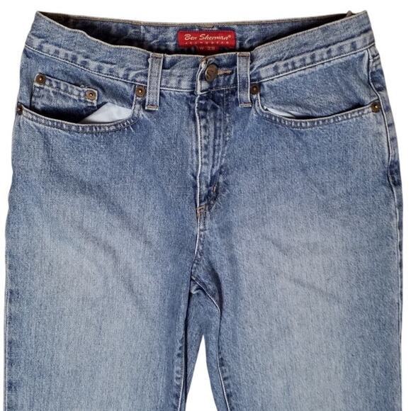 Ben Sherman Womens Size W28 L30 Boot Cut Jeans 100% Cotton Rigid Mid Rise Y2K - Picture 2 of 12